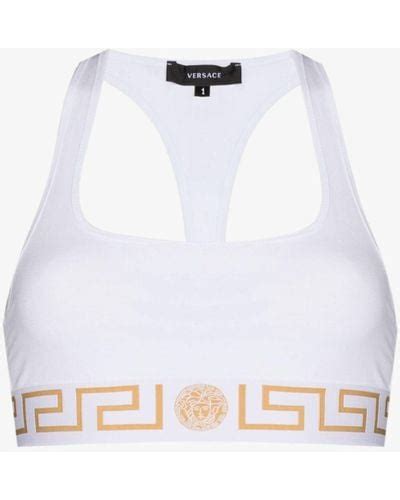 versace white bra|versace bralette top.